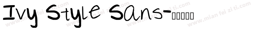 Ivy Style Sans字体转换